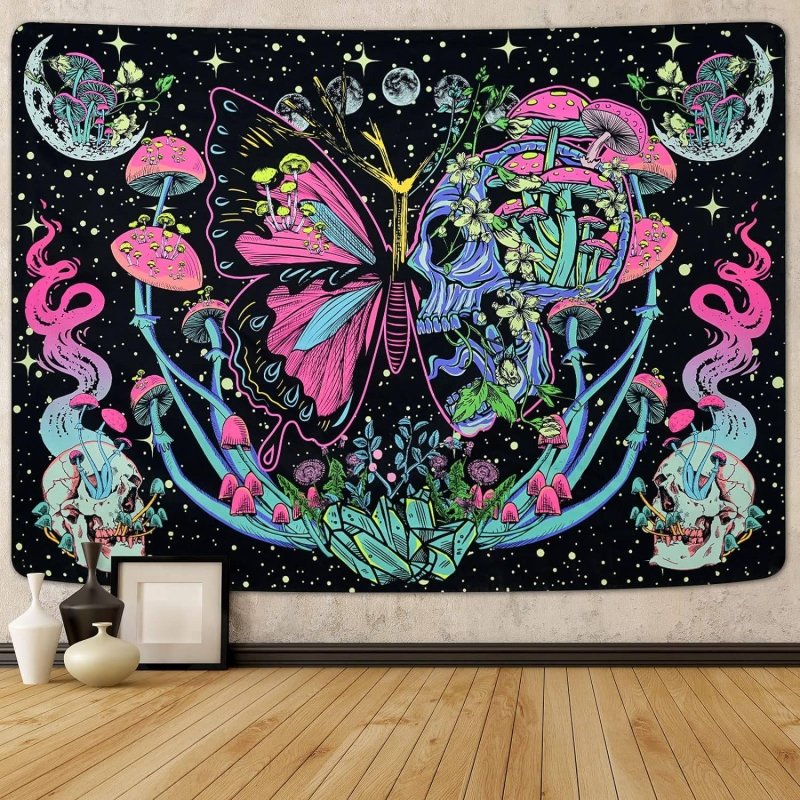 Butterfly Moon Skull Phase - GlowCreations