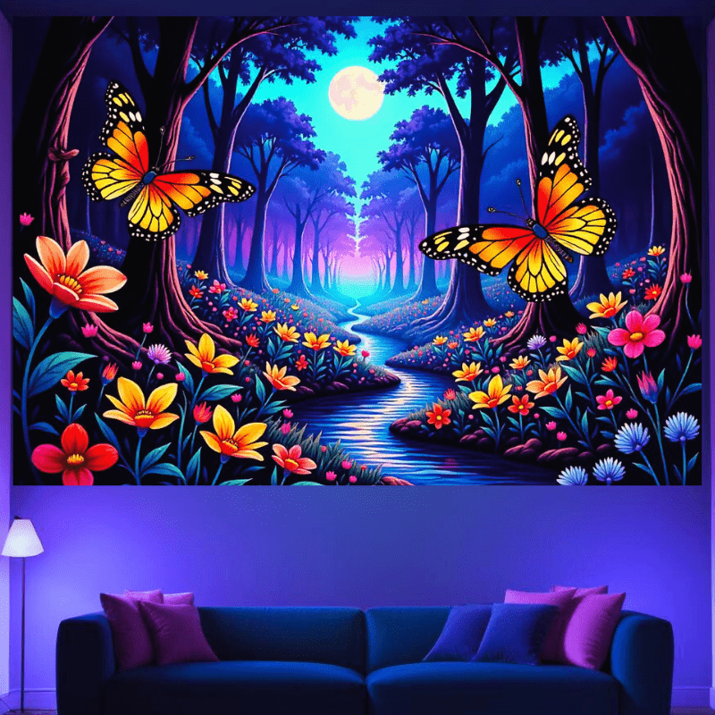 Butterfly Moonlight Forest - GlowCreations