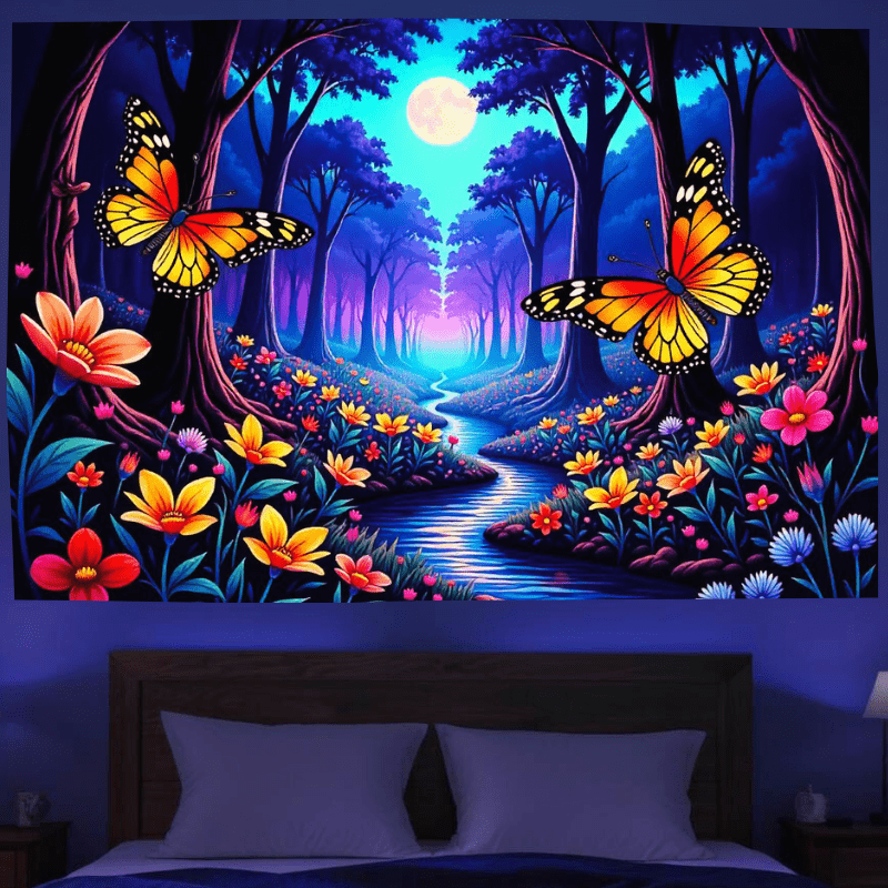 Butterfly Moonlight Forest - GlowCreations