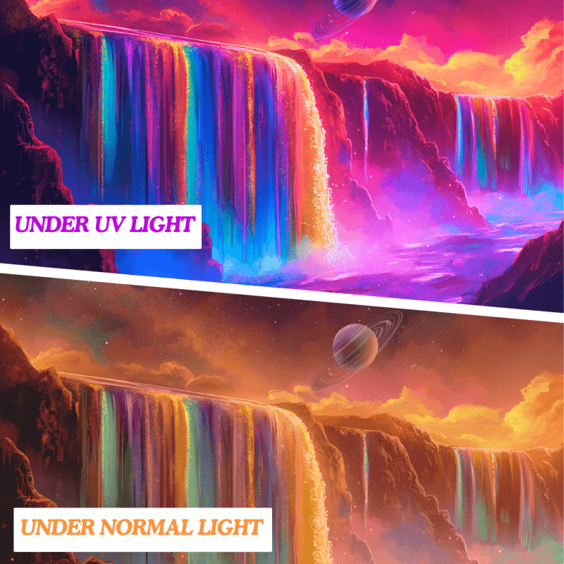 Celestial Rainbow Falls - GlowCreations