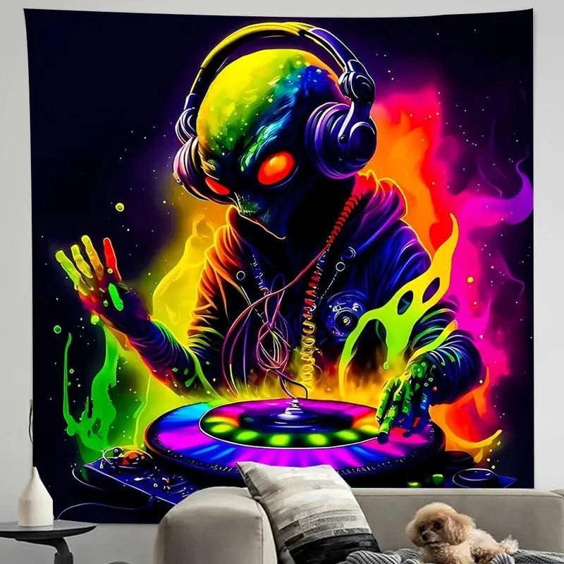 Cool Aliens DJing - GlowCreations