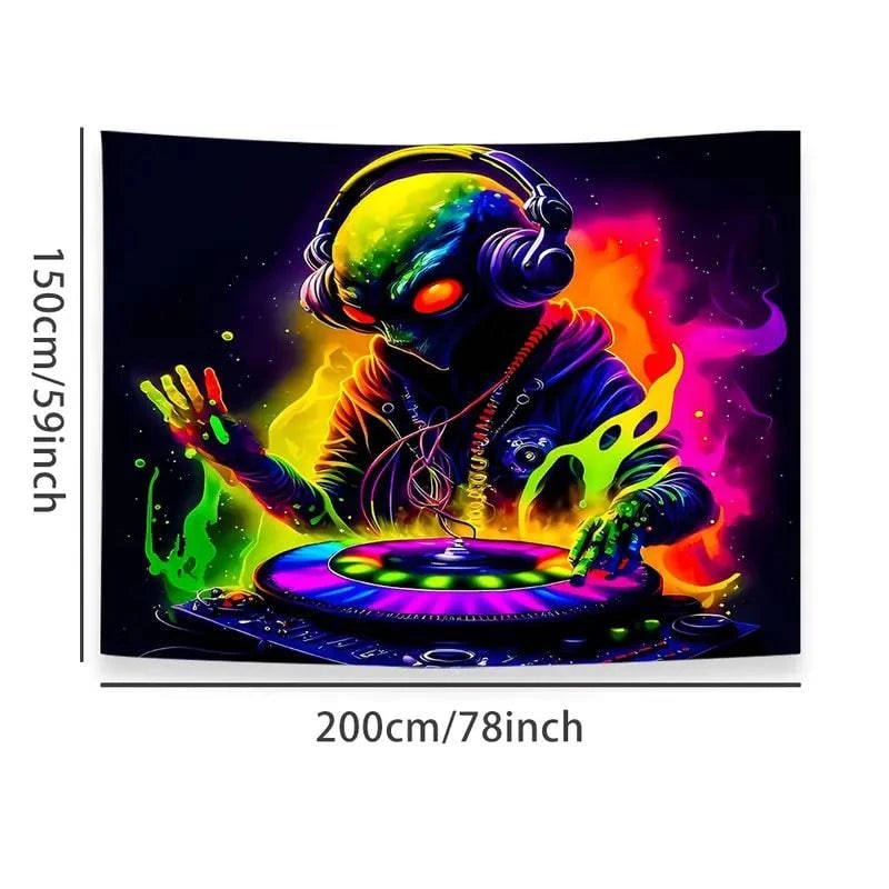 Cool Aliens DJing - GlowCreations