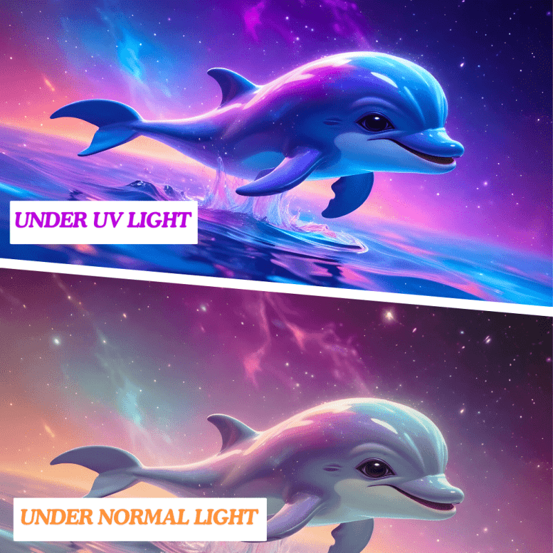 Cosmic Dolphin Dreams - GlowCreations