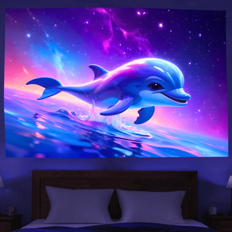 Cosmic Dolphin Dreams - GlowCreations