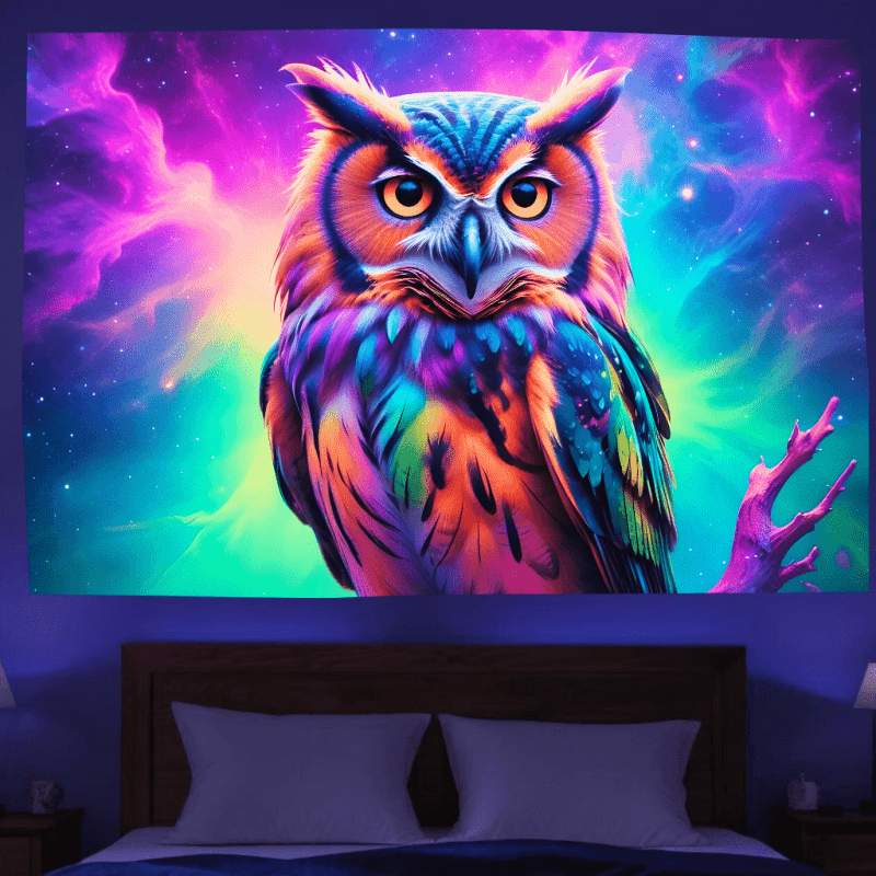 Cosmic Owl Vision - GlowCreations