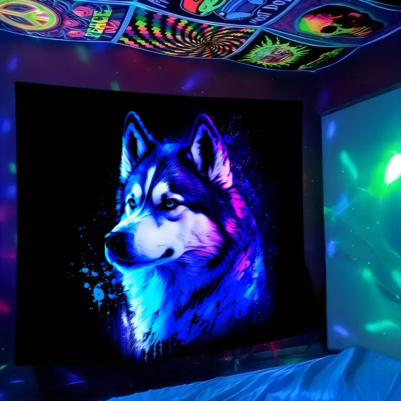 Vlčí totem | Oficiální GlowTapestry UV Art Decor 