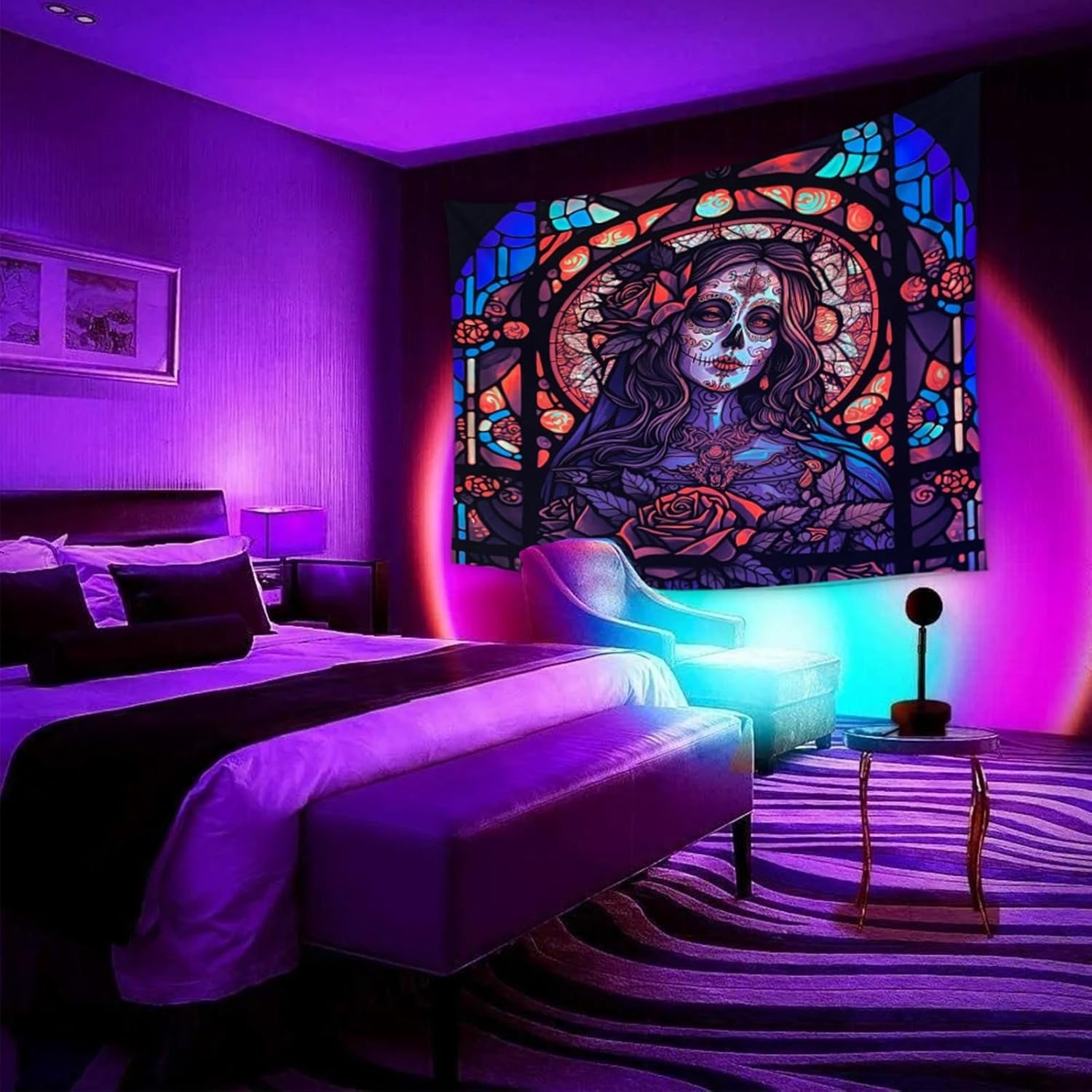 Věčná růže podsvětí | Oficiální GlowTapestry UV Art Decor 