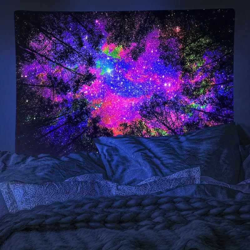 Regenbogenwald | Offizielles GlowTapestry UV-Kunstdekor