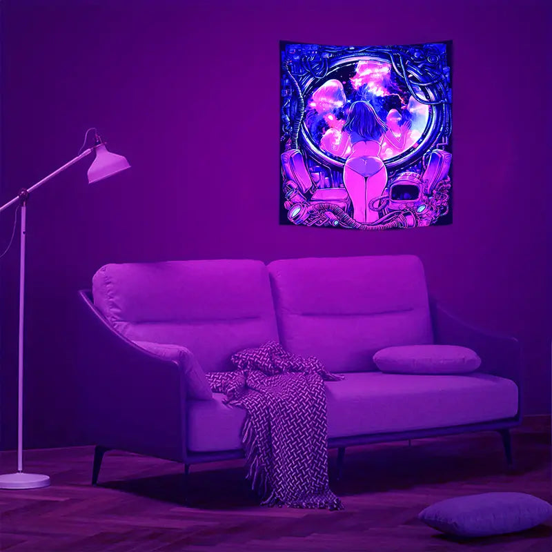 Ihre planetarische Reise | Offizielles GlowTapestry UV-Kunstdekor 