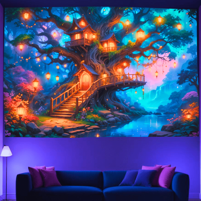 Enchanted Treehouse Haven - GlowCreations