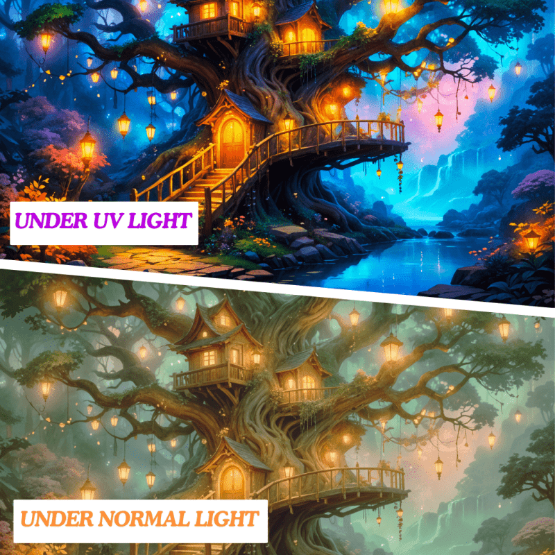 Enchanted Treehouse Haven - GlowCreations