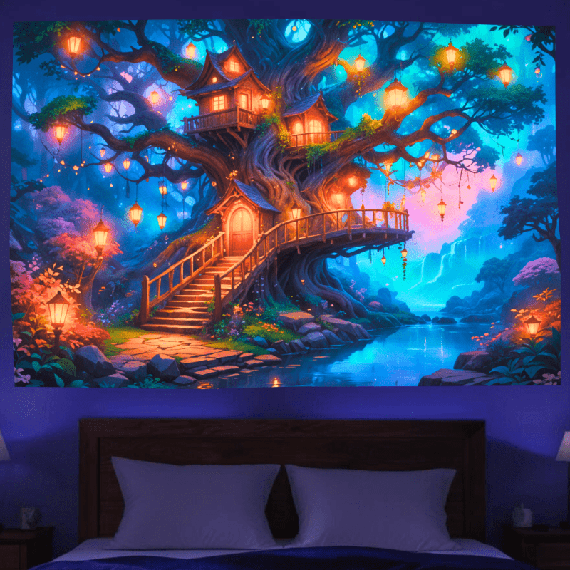 Enchanted Treehouse Haven - GlowCreations