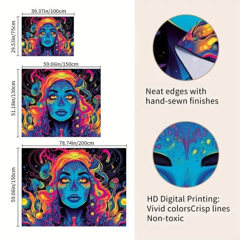 Hippie Blacklight UV - GlowCreations