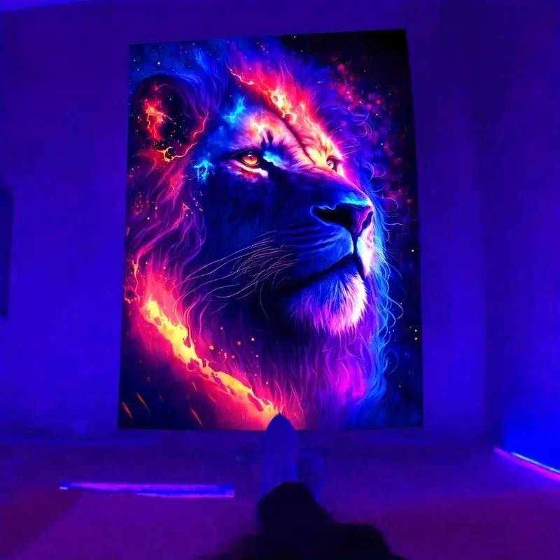 Lion Tapestry - GlowCreations