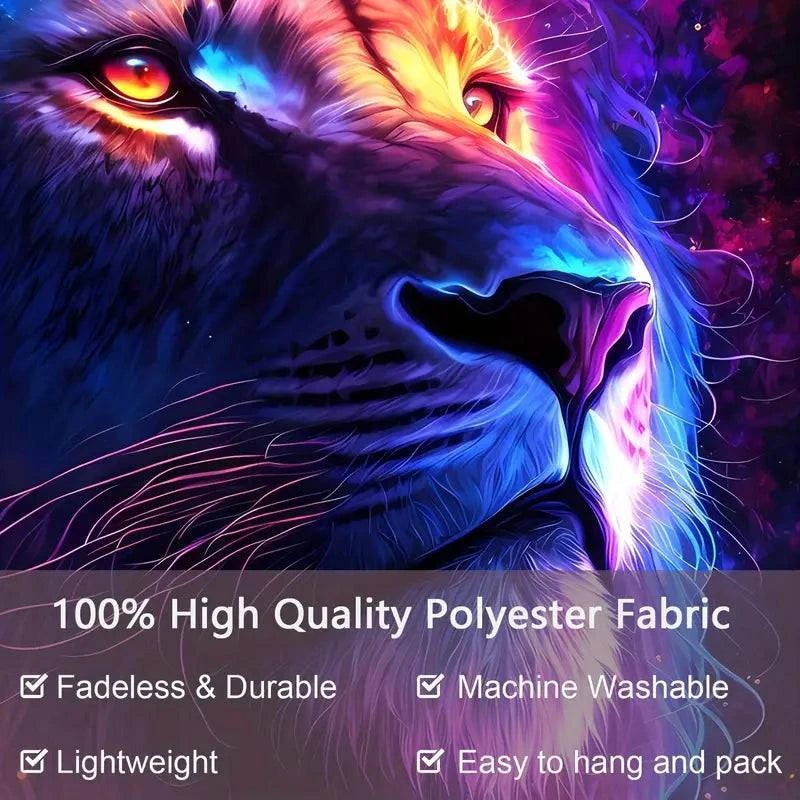 Lion Tapestry - GlowCreations