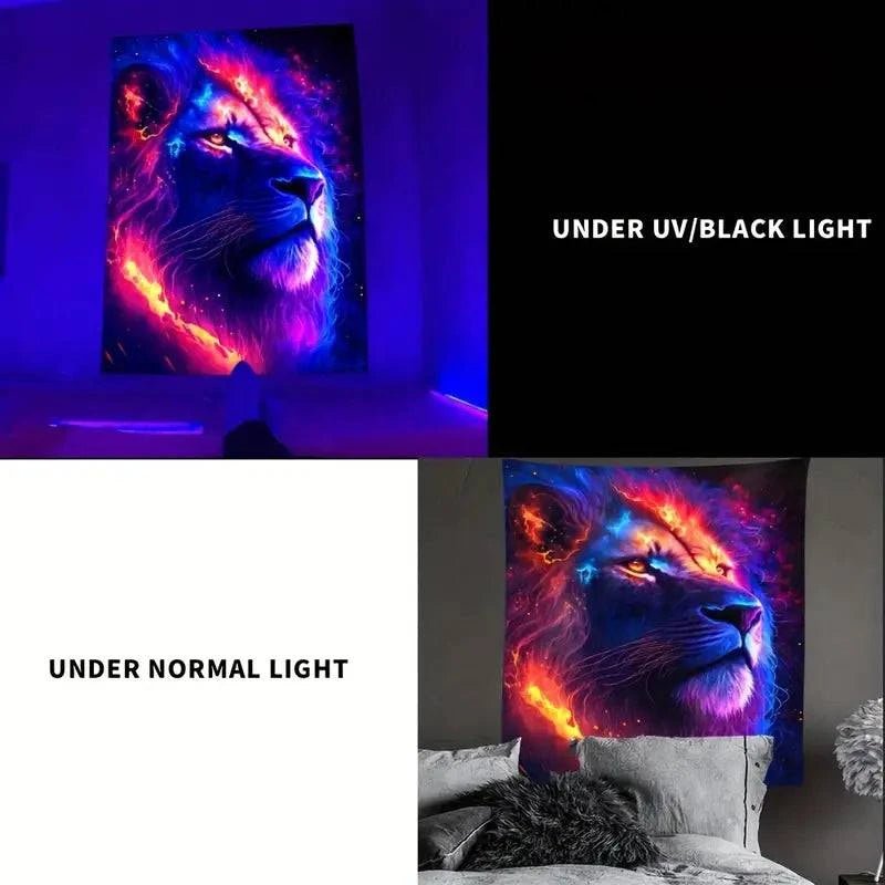 Lion Tapestry - GlowCreations