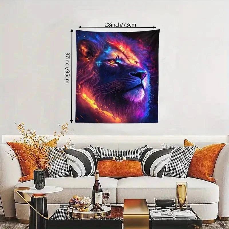 Lion Tapestry - GlowCreations