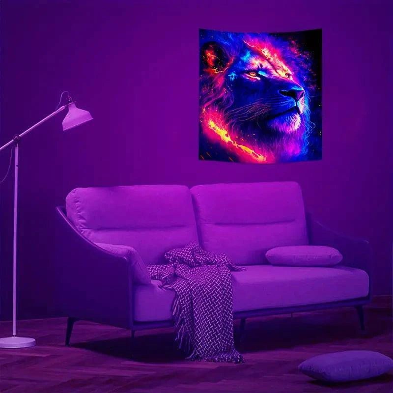 Lion Tapestry - GlowCreations