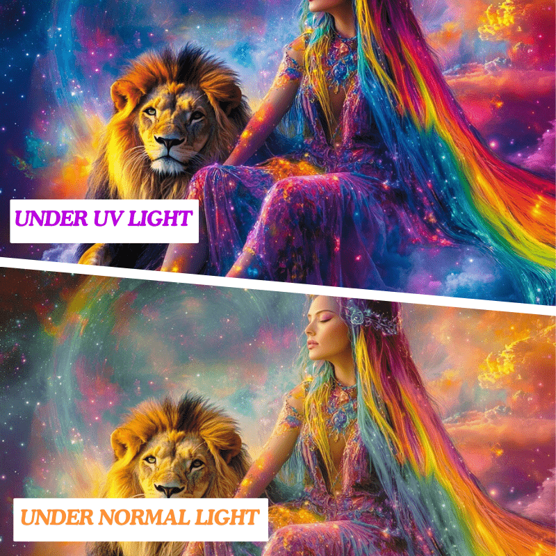 Lioness and the Cosmos - GlowCreations
