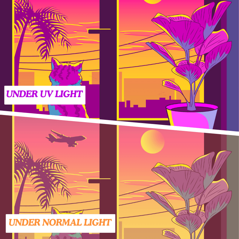 Lofi Cat Sunset - GlowCreations