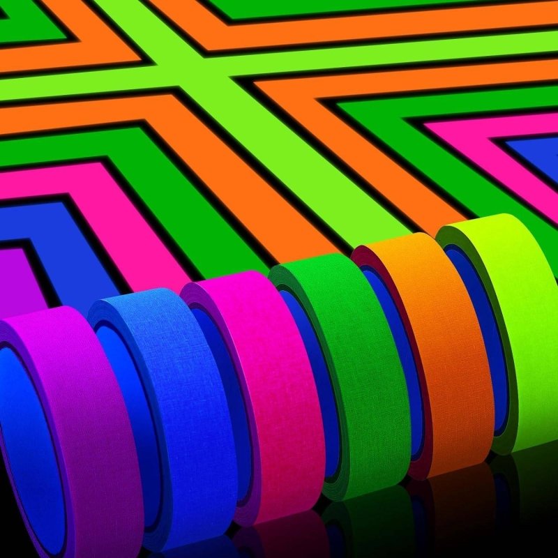 Neon UV Reactive Tapes - GlowCreations