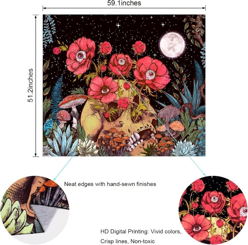 Skull Floral - GlowCreations