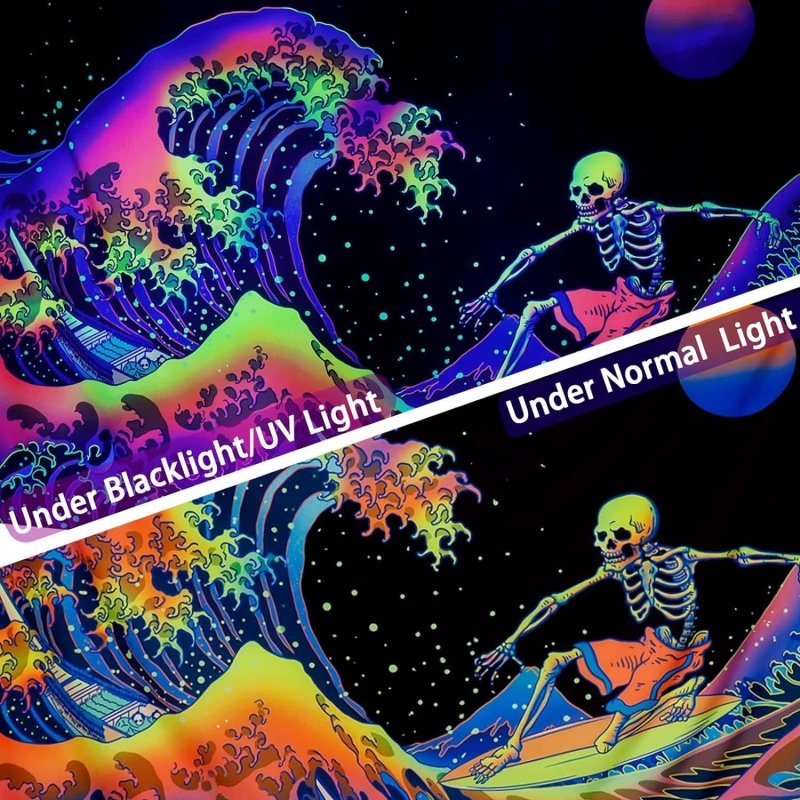 Surfing Skeleton - GlowCreations