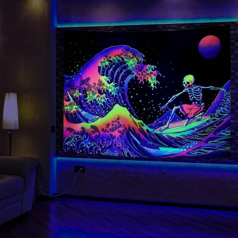 Surfing Skeleton - GlowCreations