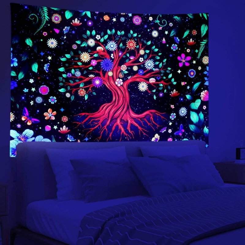 Tree of Colourful Flowers - GlowCreations