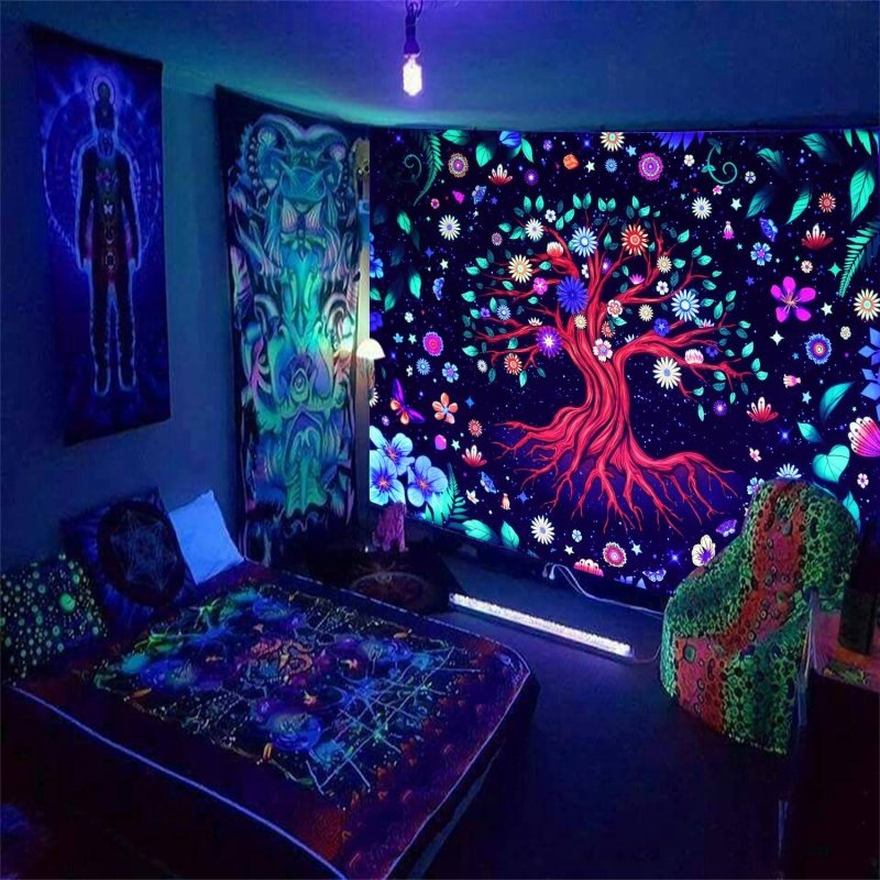 Tree of Colourful Flowers - GlowCreations
