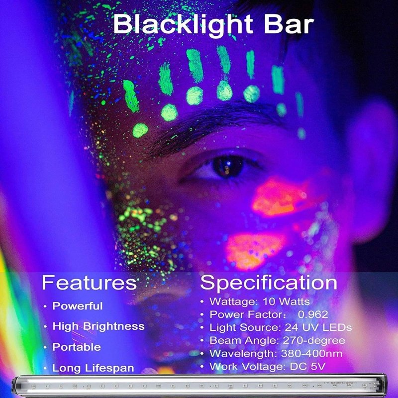 UV LED Black Light Bar - GlowCreations