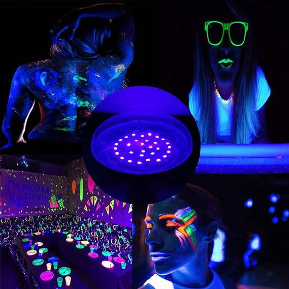 UV LED Light Bulbs (2 Pack) - GlowCreations