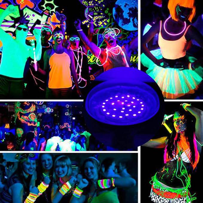 UV LED Light Bulbs (2 Pack) - GlowCreations