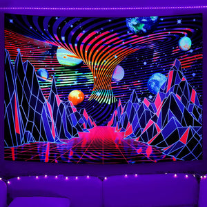 Spiral Mountains | Offizielles GlowTapestry UV-Kunstdekor 