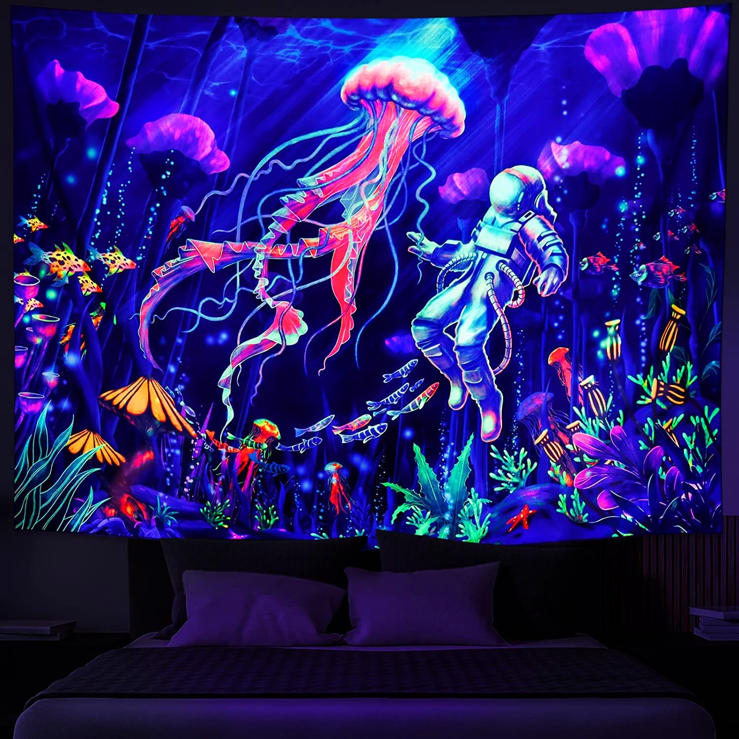 Atlantis | Offizielles GlowTapestry UV-Kunstdekor 