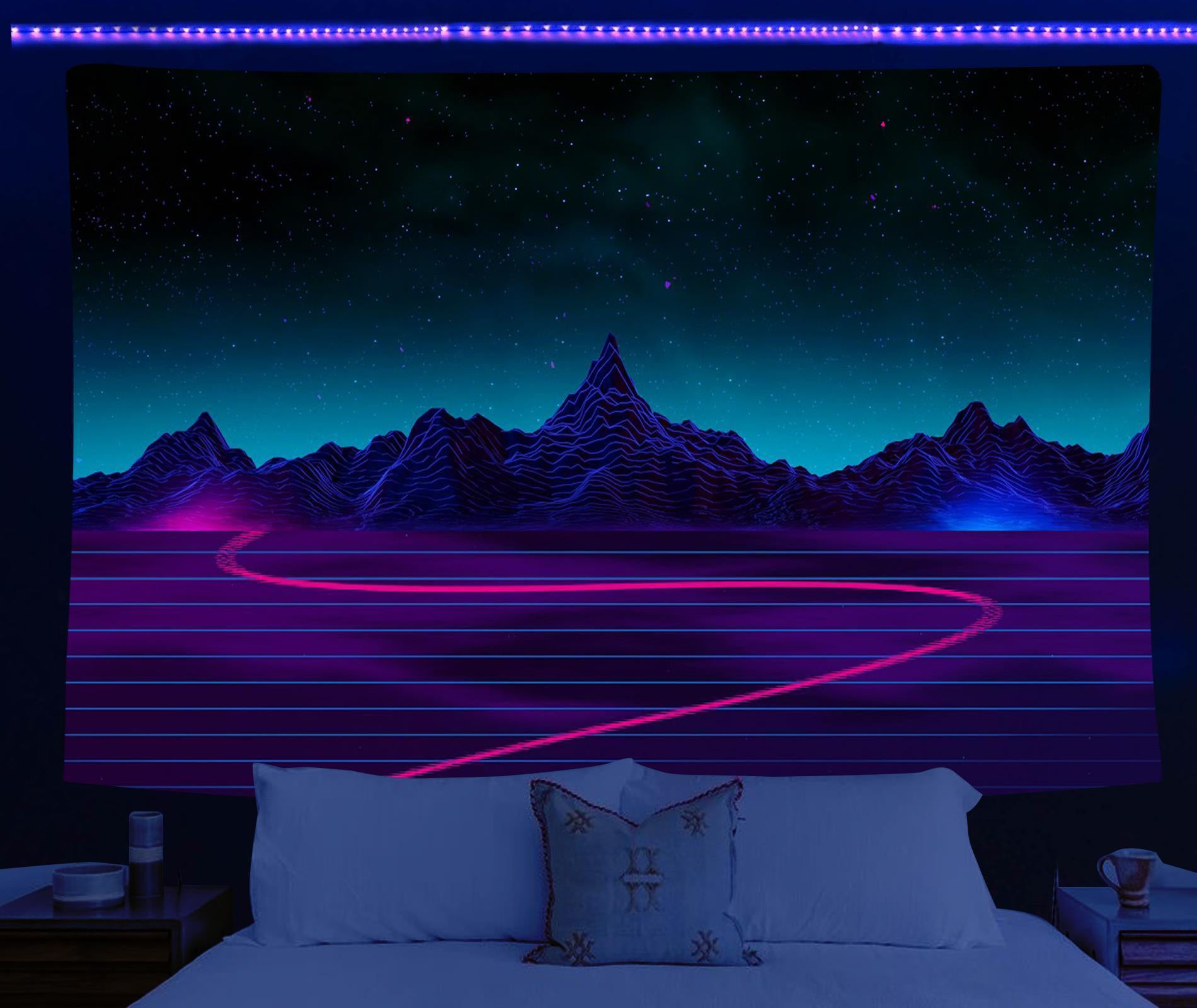 Neon Road | Offizielles GlowTapestry UV-Kunstdekor 