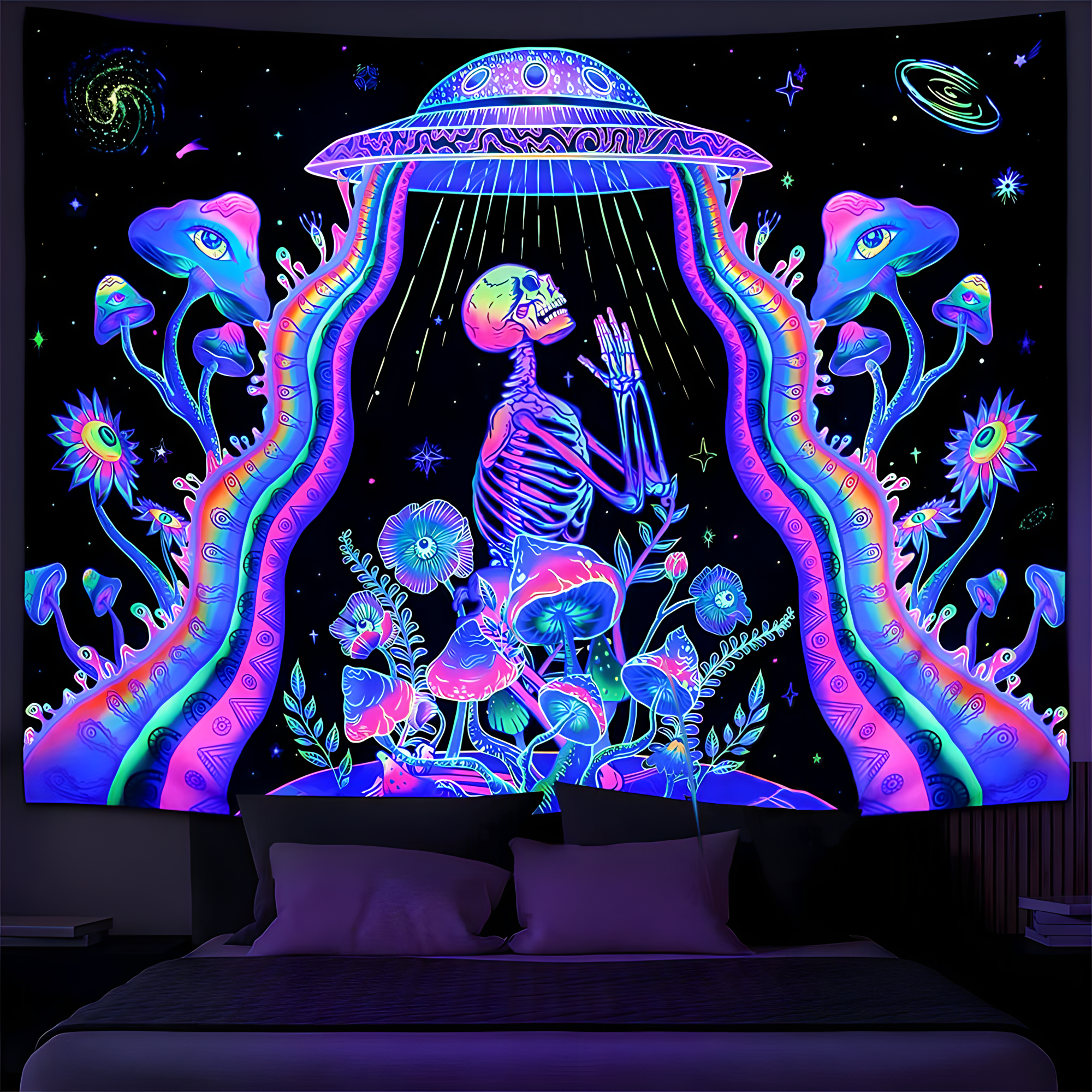 Mimozemská modlitba | Oficiální GlowTapestry UV Art Decor 