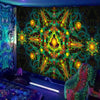 Žlutá mandala | Oficiální GlowTapestry UV Art Decor 