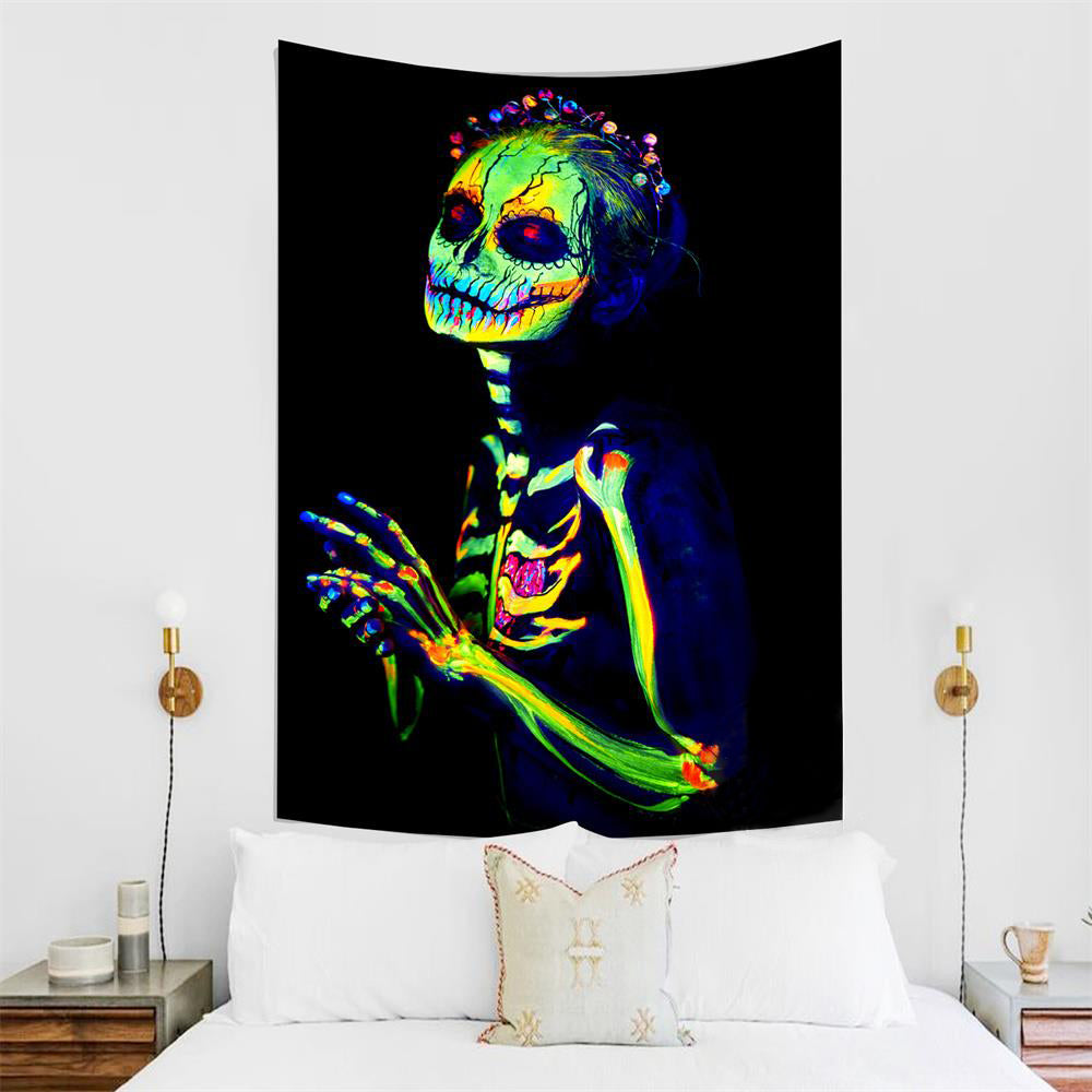 Kostra Día de Muertos | Oficiální GlowTapestry UV Art Decor 