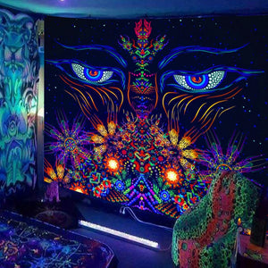 Göttliche Augen | Offizielles GlowTapestry UV-Kunstdekor 